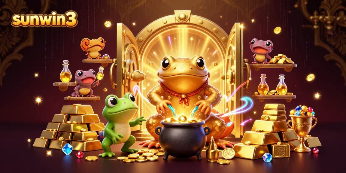Engage with sunwin3 by experiencing thrilling casino adventures filled with 3D cartoon gold and treasures.