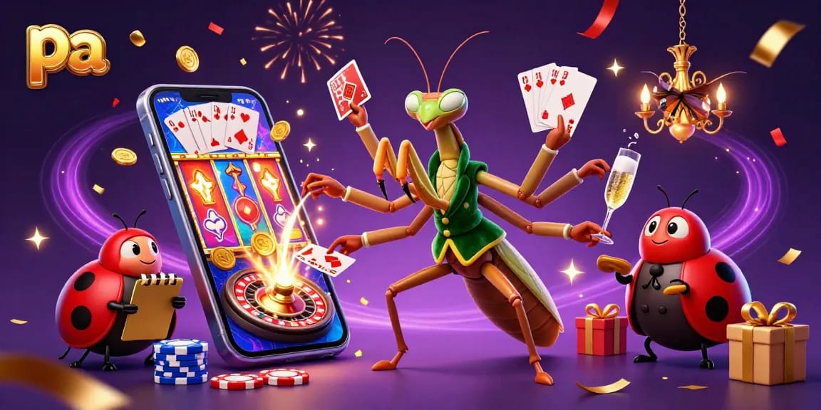 Experience premium gaming action with pa through a vibrant casino-themed 3D illustration.