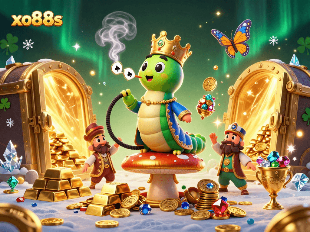 Engage with exhilarating slot games featuring xo88s, showcasing treasures and dynamic casino elements.