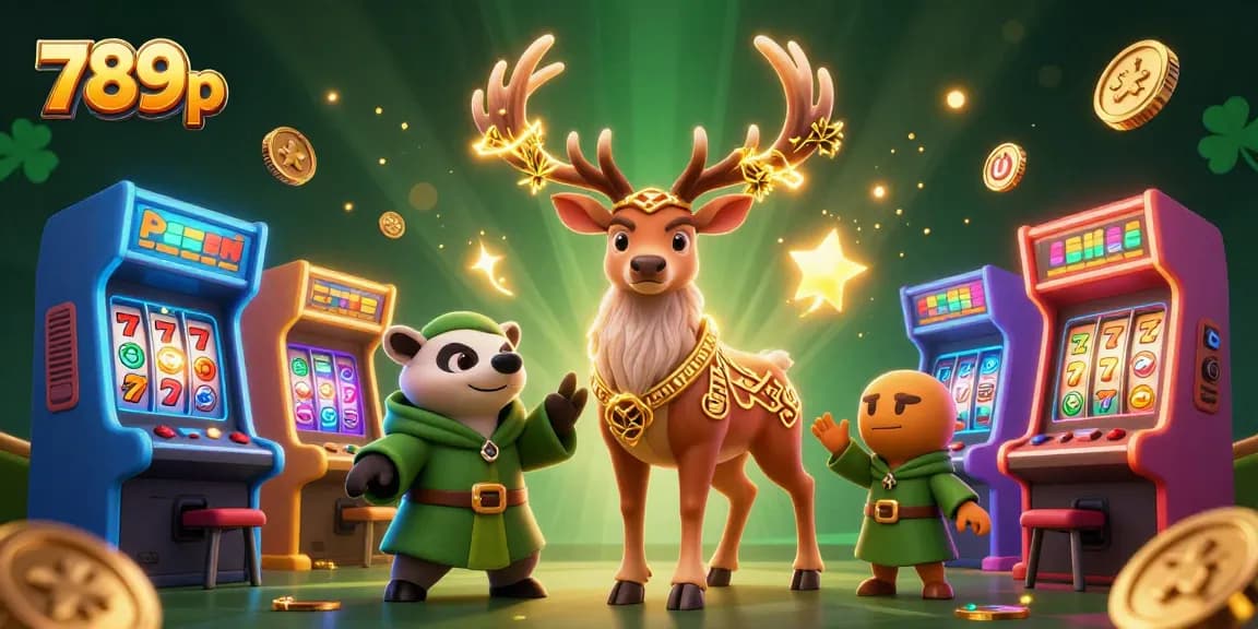 Engage with 789p's thrilling online casino experience featuring colorful arcade elements and enchanting characters.