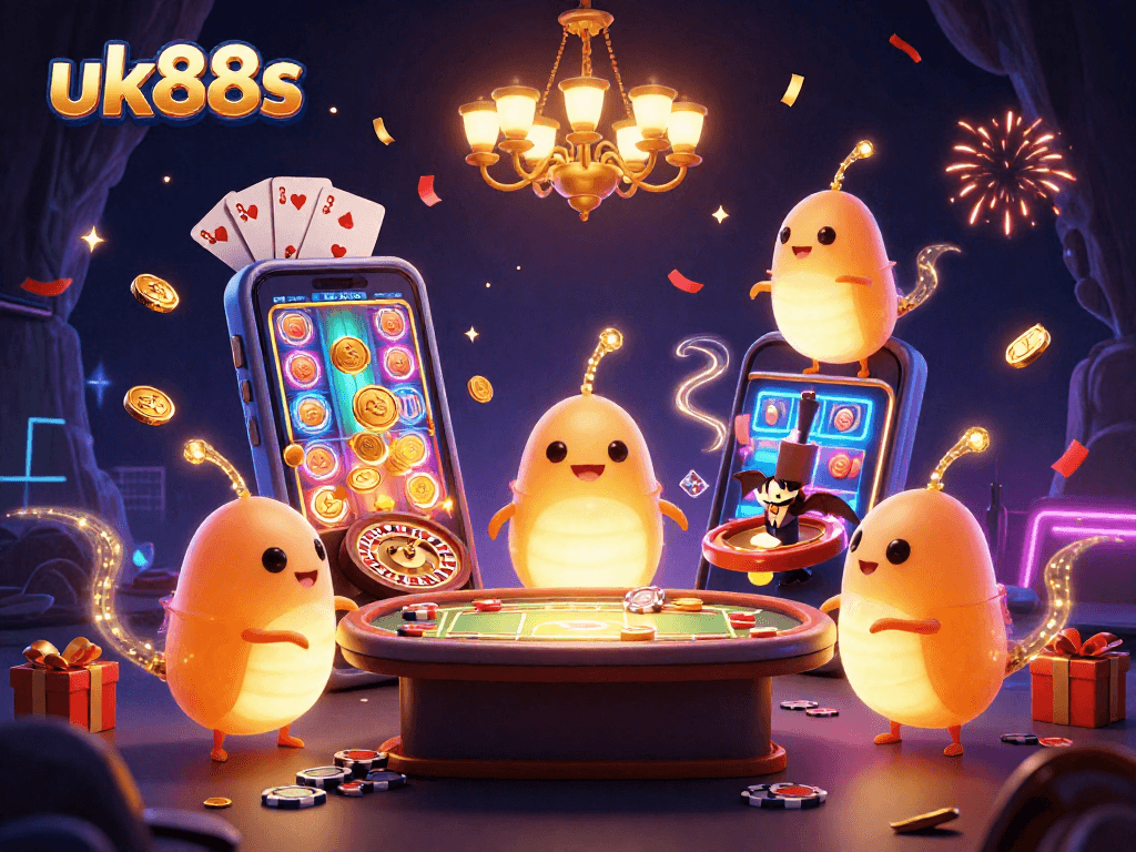 Experience vibrant gaming with uk88s glowworms lighting a cave casino filled with action and excitement.