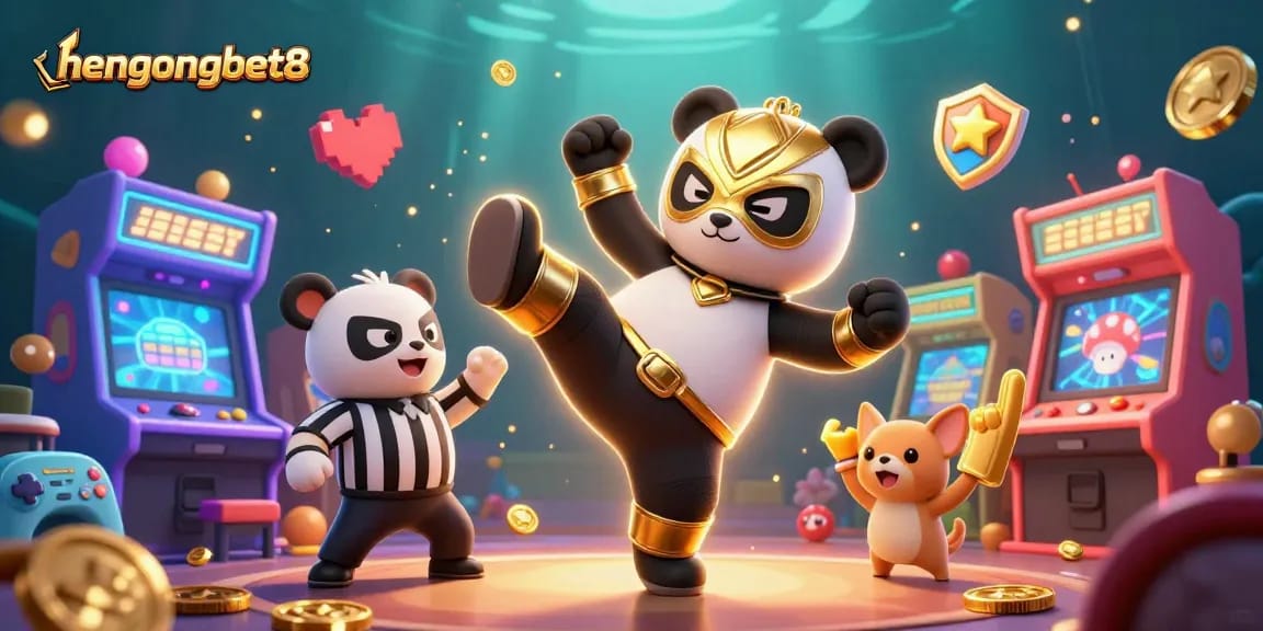 Experience thrilling moments at hengongbet8 with vibrant casino elements in an engaging 3D scene.