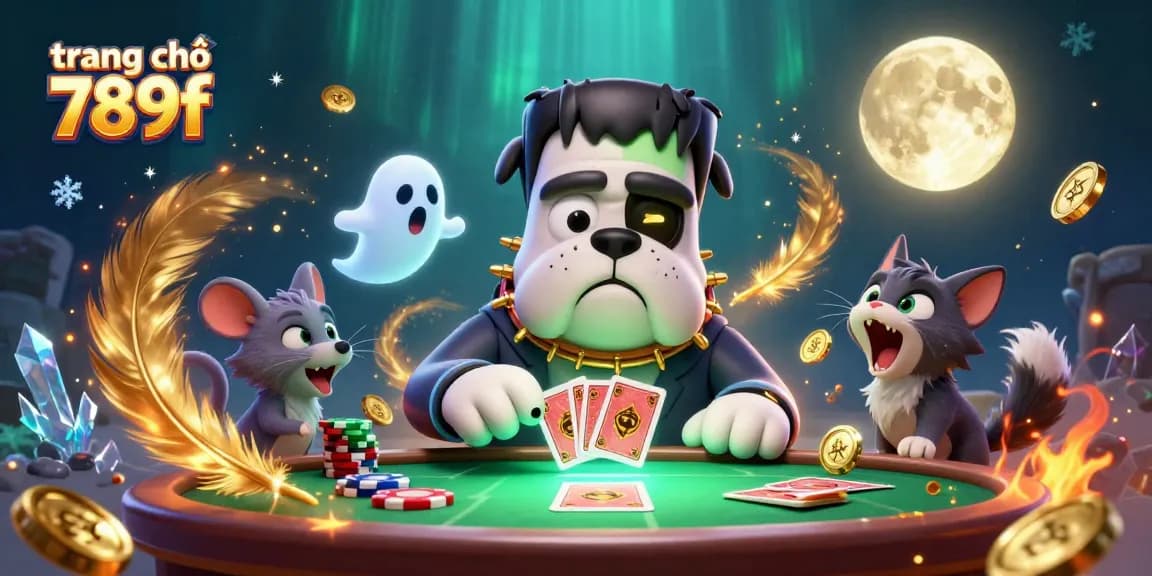 Experience the vibrant action on trang chủ 789f with a Frankenstein bulldog dealer, ghost mouse, and werewolf kitten.