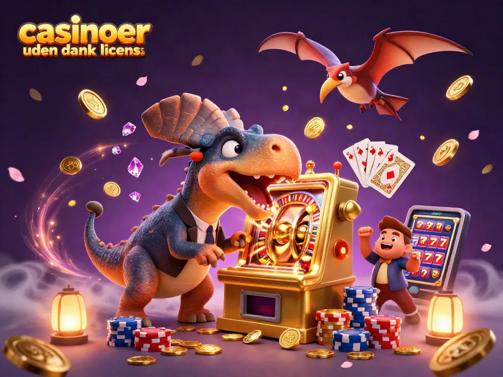 Experience the thrill of casinoer uden dansk licens with a cartoon dinosaur excitement at the jackpot!