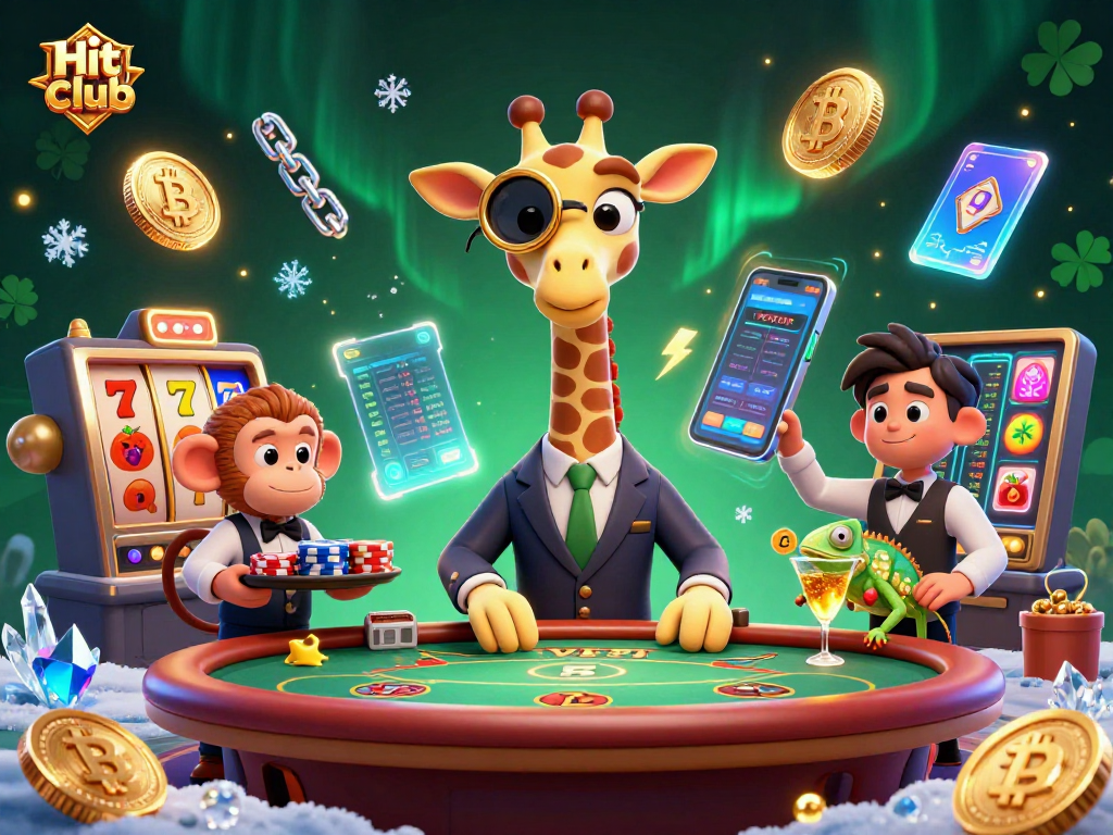 Enjoy thrilling gameplay at Hit club with vibrant casino elements and high-energy characters.