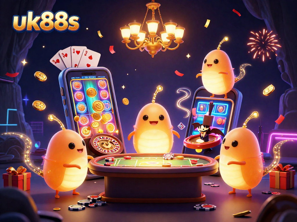 Experience vibrant gaming with uk88s glowworms lighting a cave casino filled with action and excitement.
