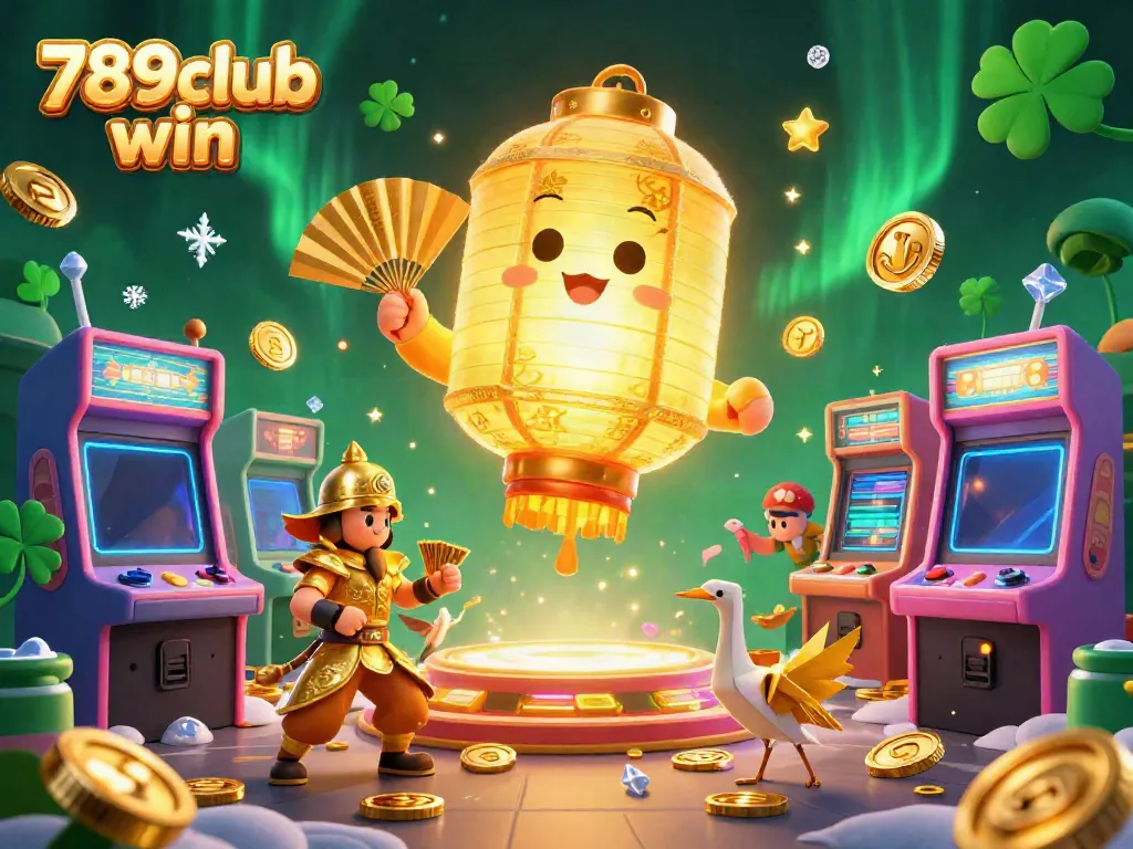 Experience 789club win with vibrant 3D casino gaming illustration featuring characters and elements promoting exciting gameplay.