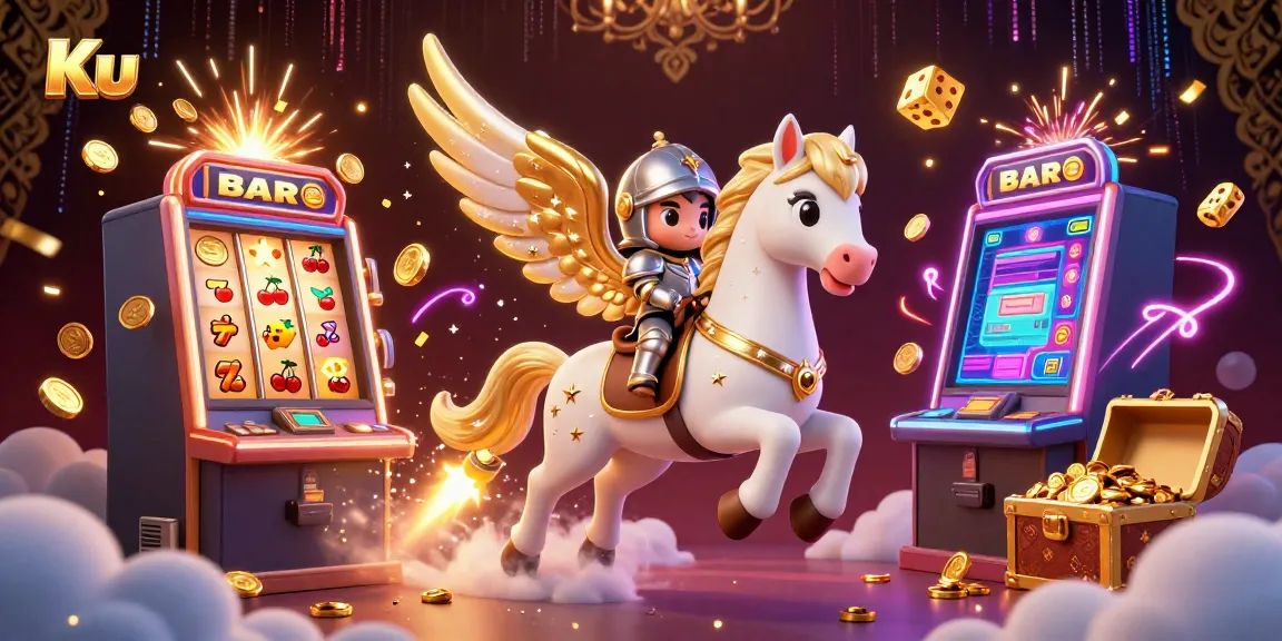 Play exciting casino games with Ku's captivating scene of celestial adventure.