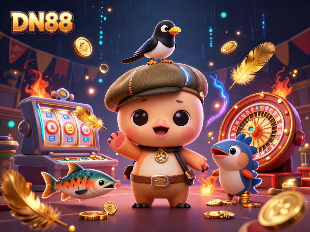 Engage with thrilling gameplay at DN88, featuring various vibrant casino elements.