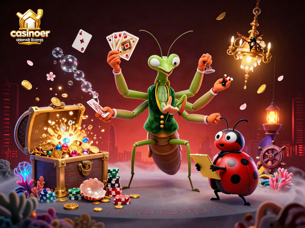 Engage in thrilling games at casinoer uden dansk licens featuring vibrant 3D cartoon characters and casino elements.