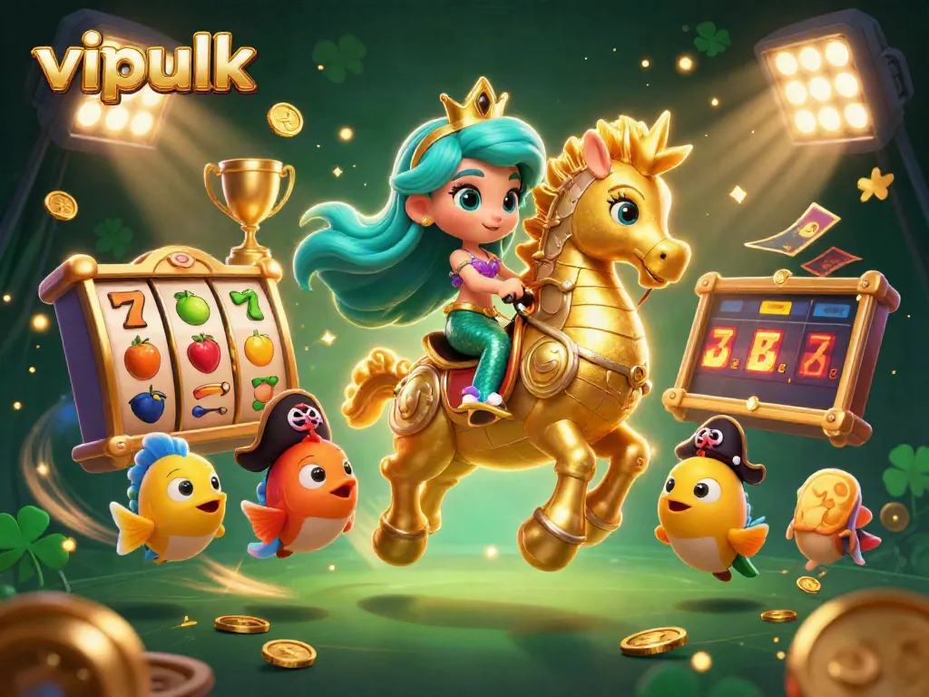 Experience excitement at vipluck with 3D casino elements and lively characters in action.