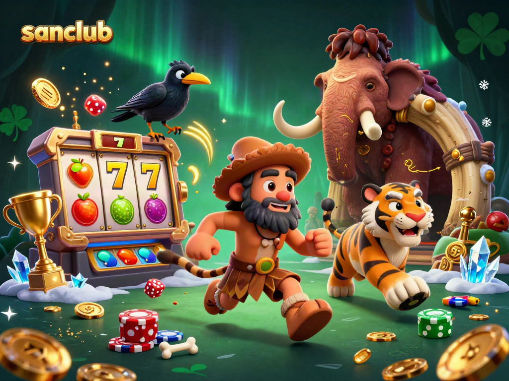 Experience thrilling play at sanclub with vibrant prehistoric casino excitement and dynamic game elements.
