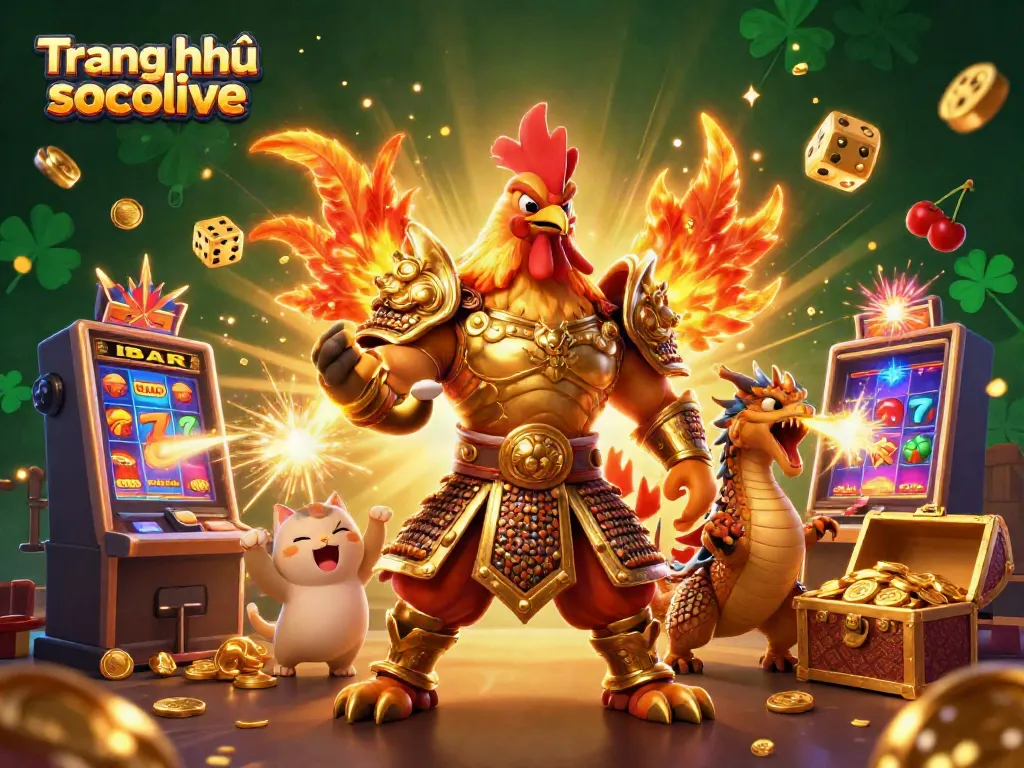 Experience an exciting visual journey with Trang chủ socolive surrounded by thrilling jackpot elements and vibrant characters.