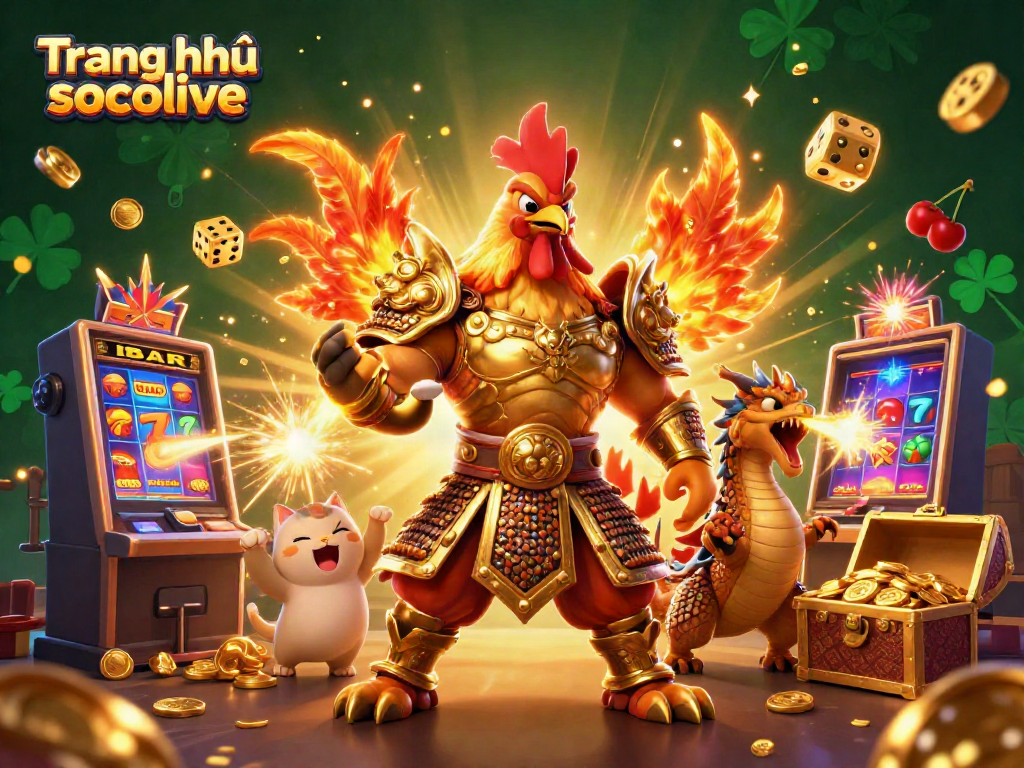 Experience an exciting visual journey with Trang chủ socolive surrounded by thrilling jackpot elements and vibrant characters.