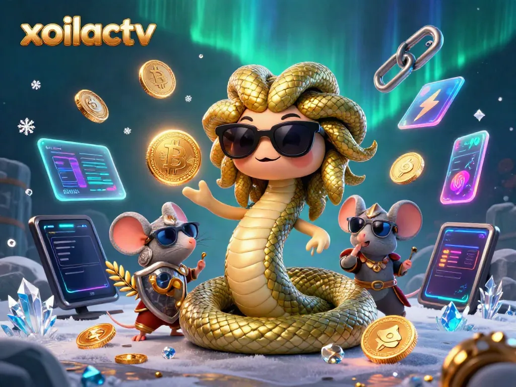 Engage with xoilactv to uncover a vibrant 3D scene featuring Medusa and a warrior mouse in a gambling context.