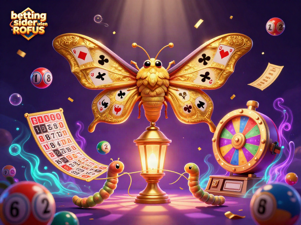 Experience thrilling gaming excitement with betting sider uden ROFUS illustrated in vibrant casino art.