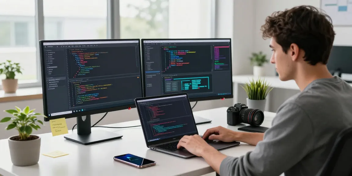 Discover https://sc88.chat/ with a tech-focused virtual workspace showcasing a developer in action.