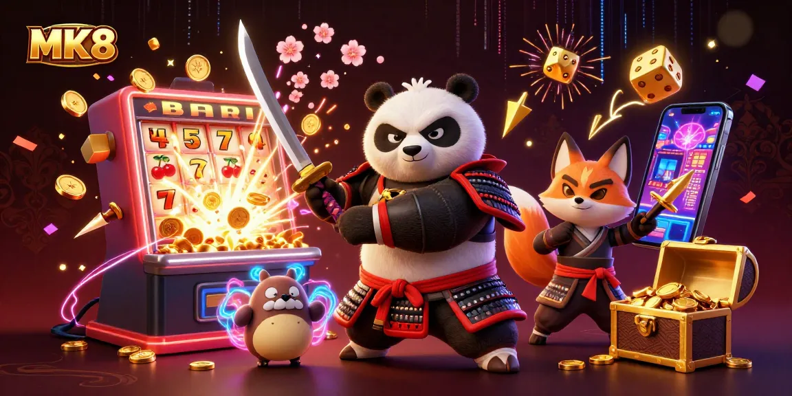 Experience thrilling jackpots with MK8's captivating gaming elements and vibrant characters.