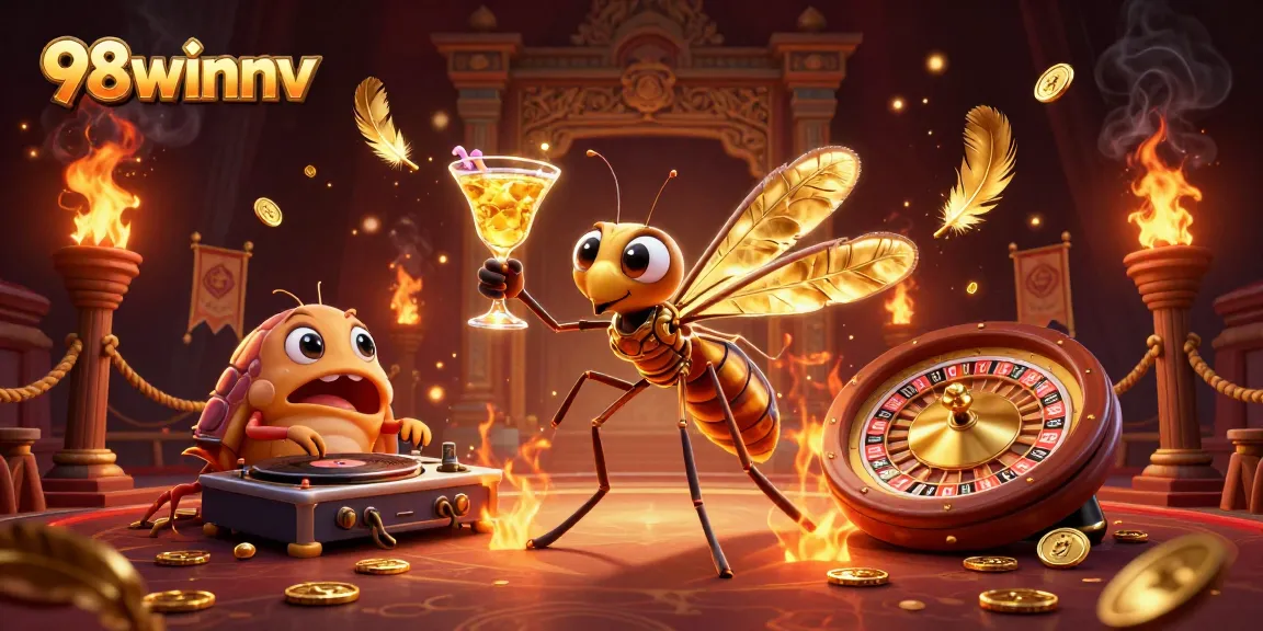 Engage with the 98winnv casino experience featuring a lively mascot and unique game elements.