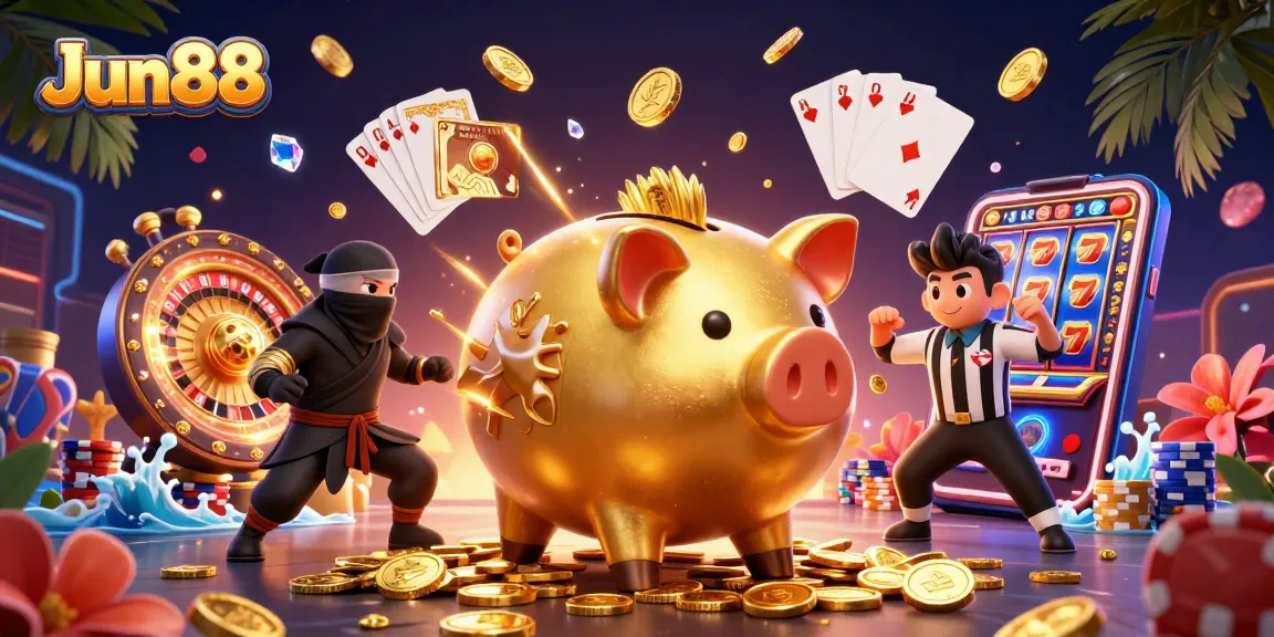Experience thrilling gameplay at Jun88 with dynamic casino elements and vibrant 3D characters.