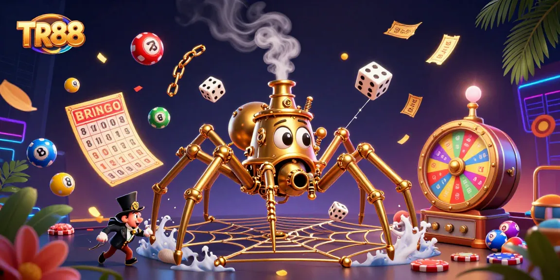Engage with TR88's thrilling gambling experience featuring vibrant casino elements and dynamic action.