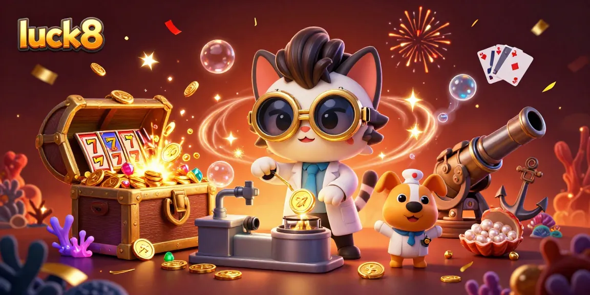 Engage with luck8's exciting casino world while winning big with gold coins and vibrant treasures.
